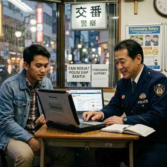 Cara Unik Cari Kerja di Jepang Lewat Bantuan Polisi (Anti Ribet!)